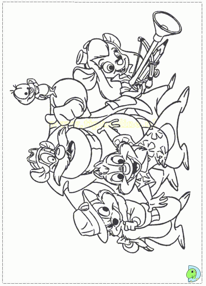 Chip And Dale Coloring Pages - Coloring Home