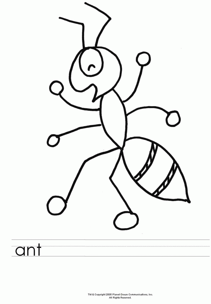 colorwithfun.com - Ants Coloring Page For Kids