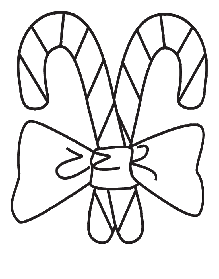 Printable Christmas Candy Cane Coloring Pages - Christmas Coloring 