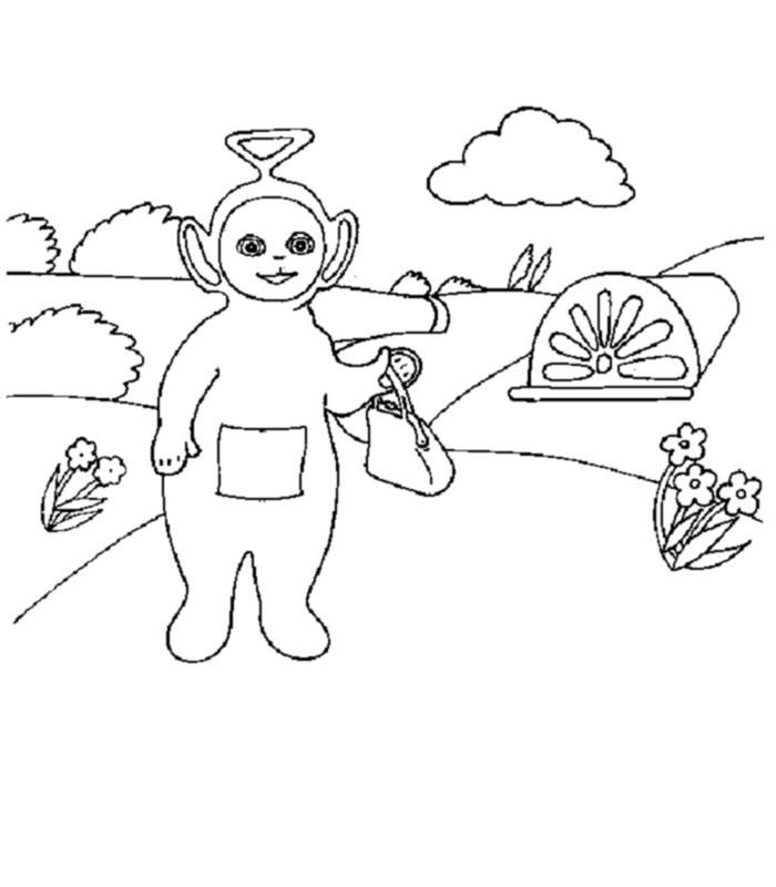 back to coloring pages teletubbies
