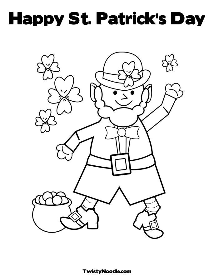 Happy St Patrick's Day Coloring Pages - part II