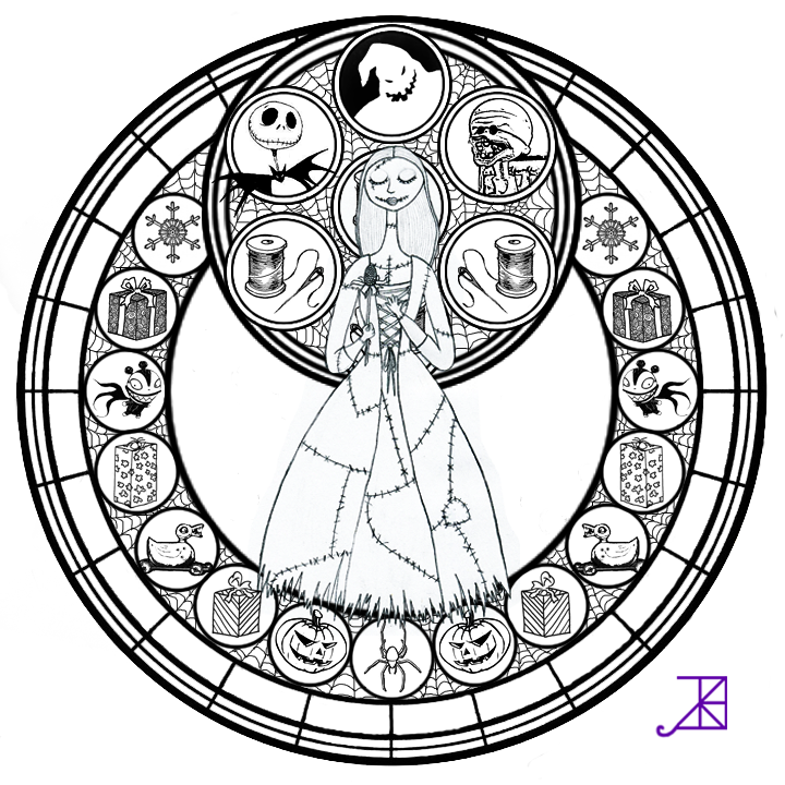 Jack Frost Stained Glass Coloring Page by Akili-Amethyst on deviantART