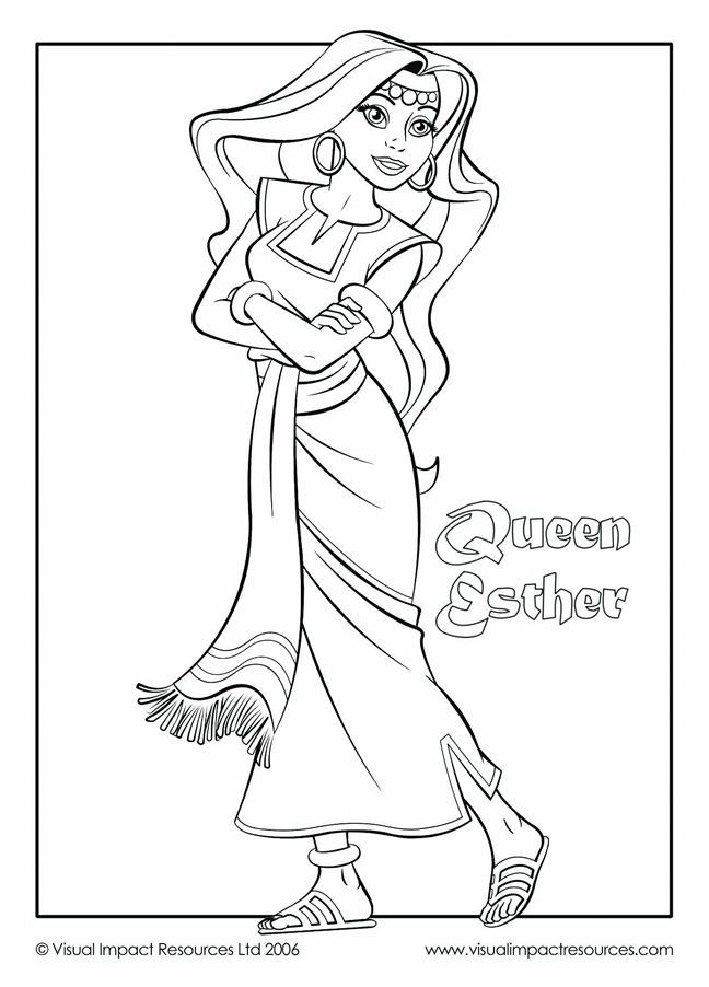 printable queen esther coloring page Esther coloring queen pages printable crown color getdrawings print