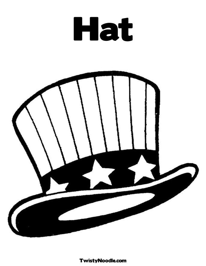 magic hat coloring pages - photo #31