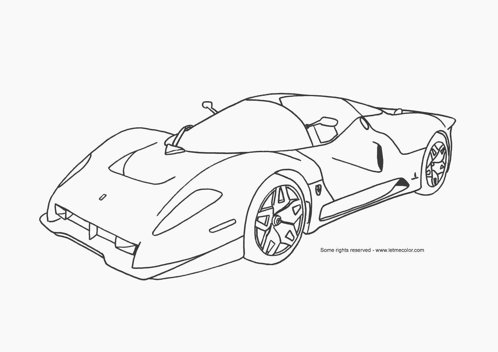 Coloring, Race Cars and Sports cars 
