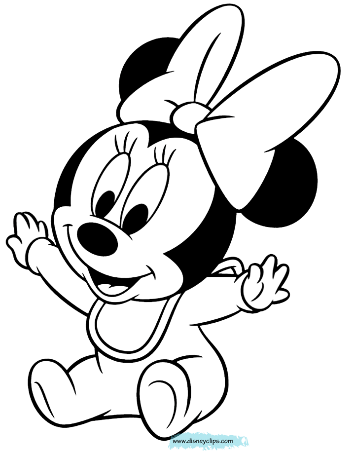 Baby Minnie Mouse Coloring Pages   Coloring Home