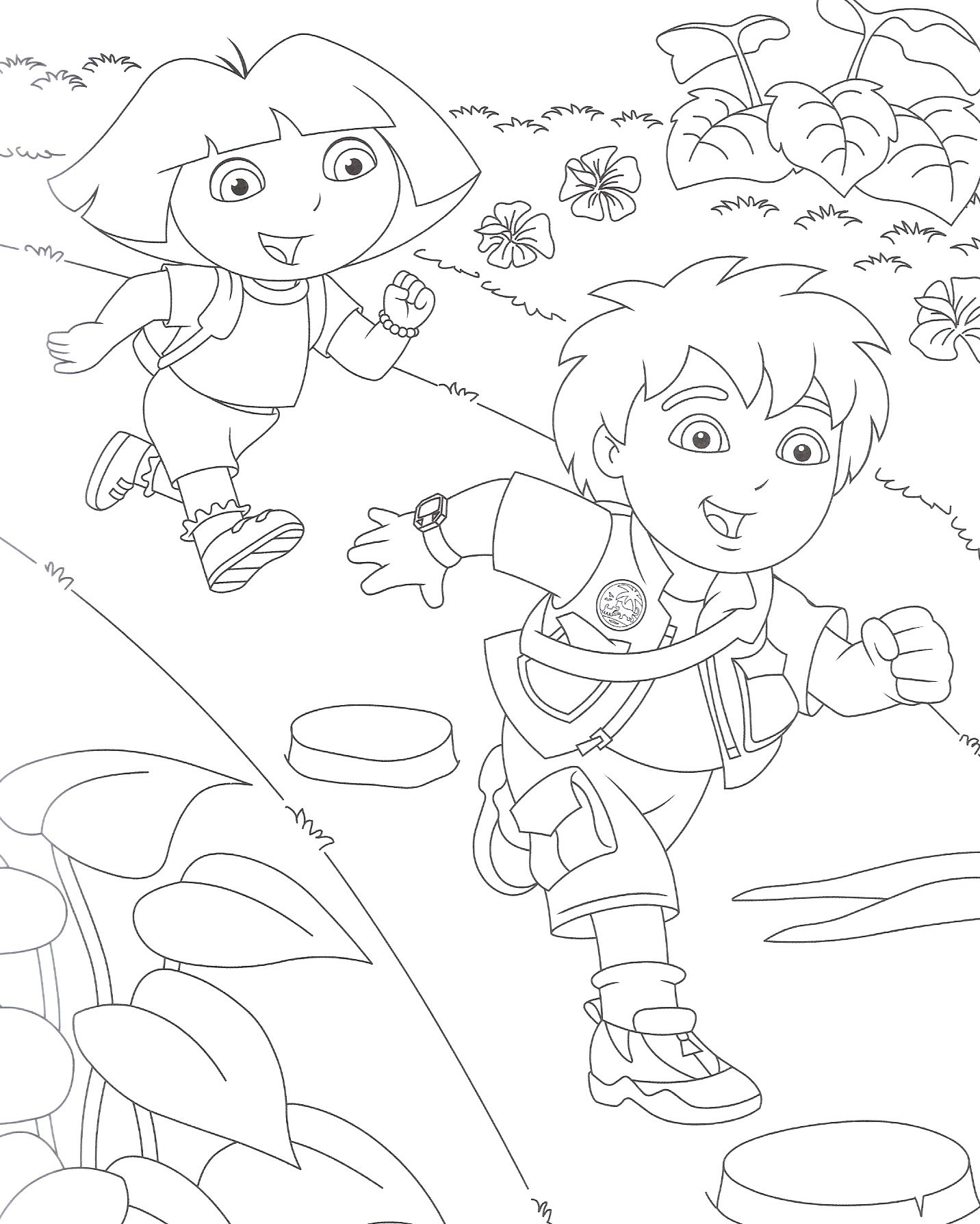Free Go Diego Go Coloring Pages