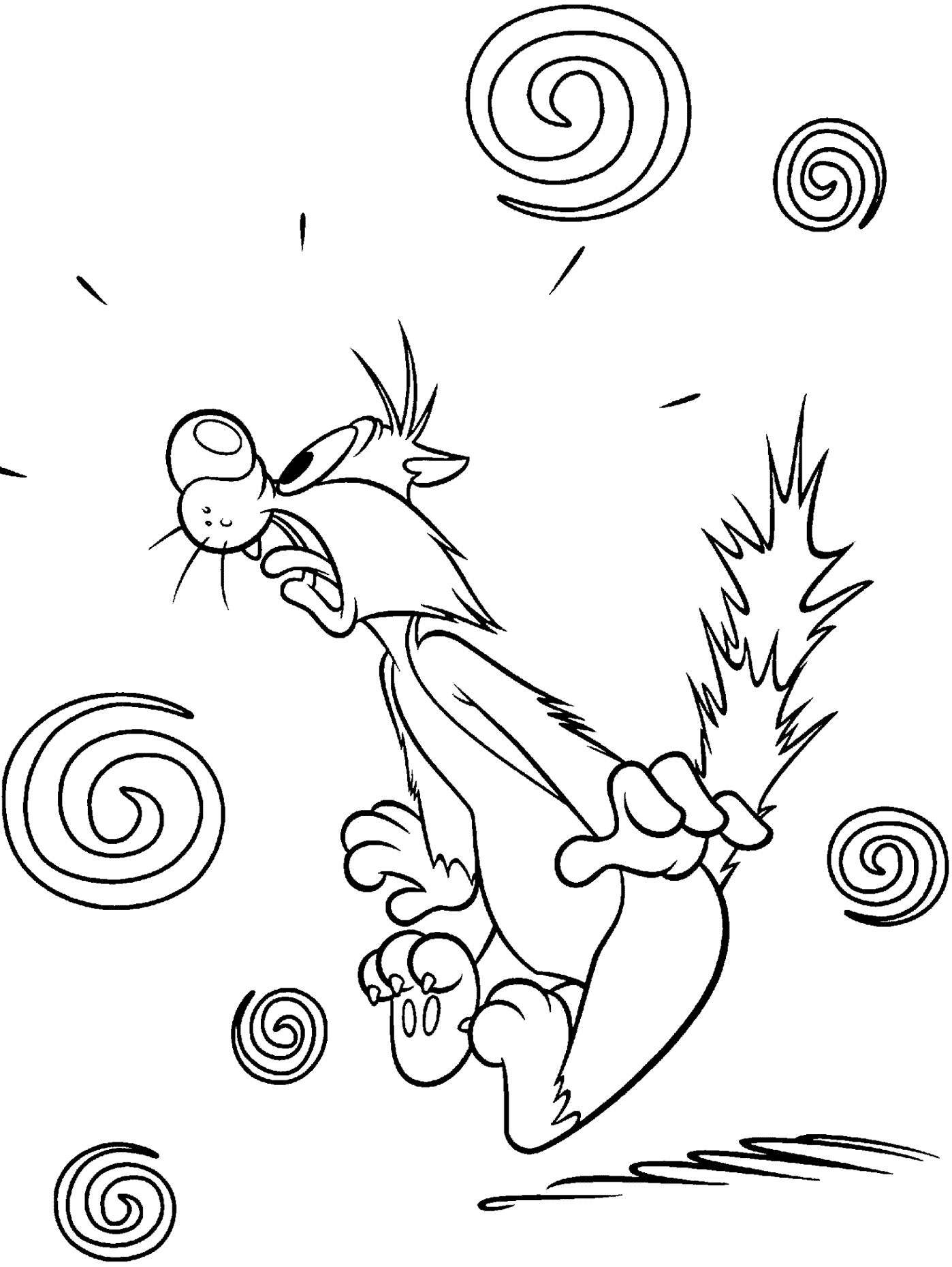 Sylvester And Tweety Coloring Pages: Coloring Page of Sylvester ...