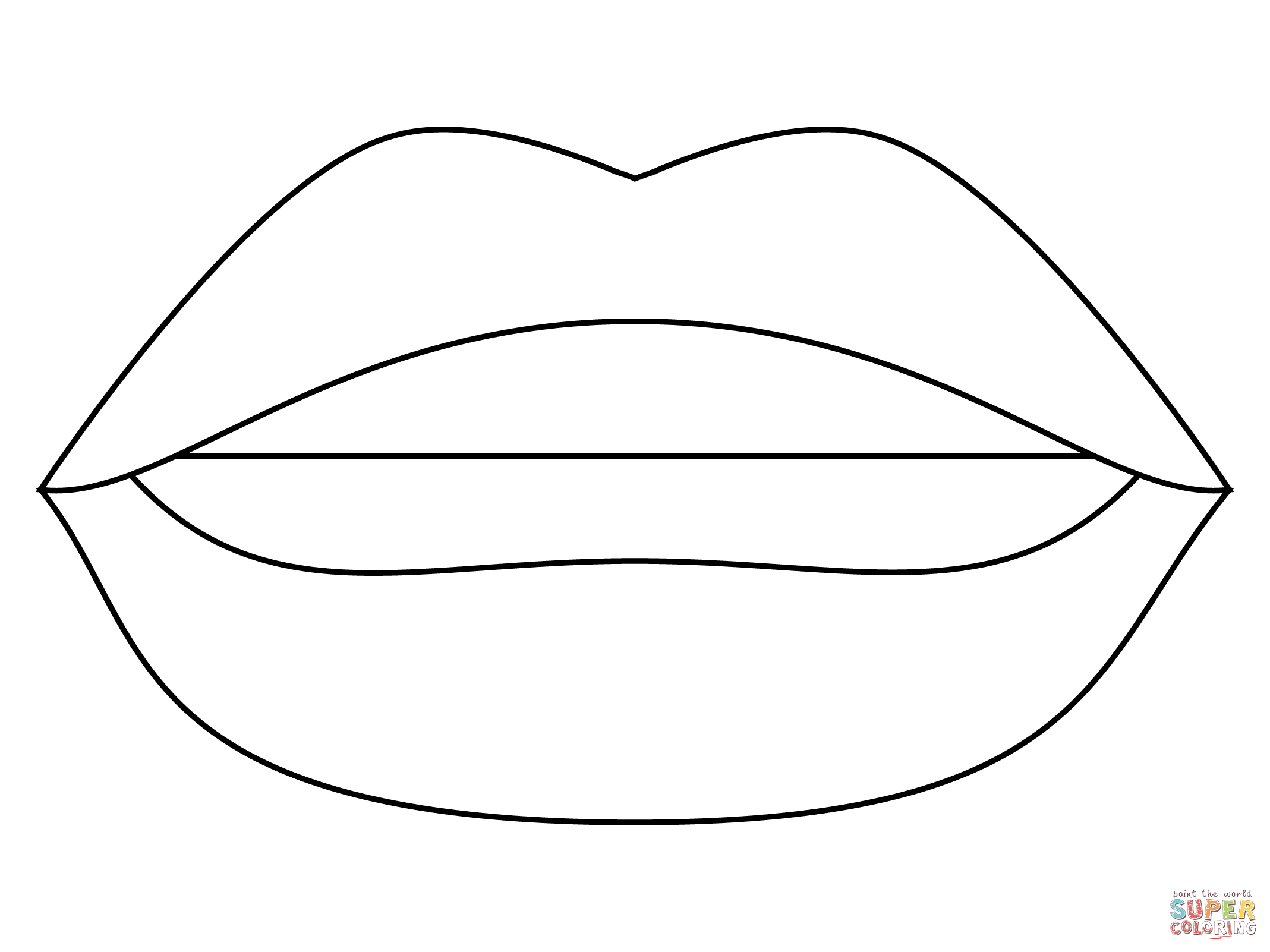 Mouth coloring page | Free Printable Coloring Pages