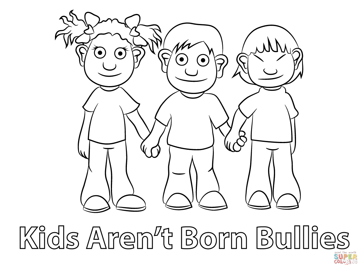 Anti Bullying Coloring Pages Coloring Pages