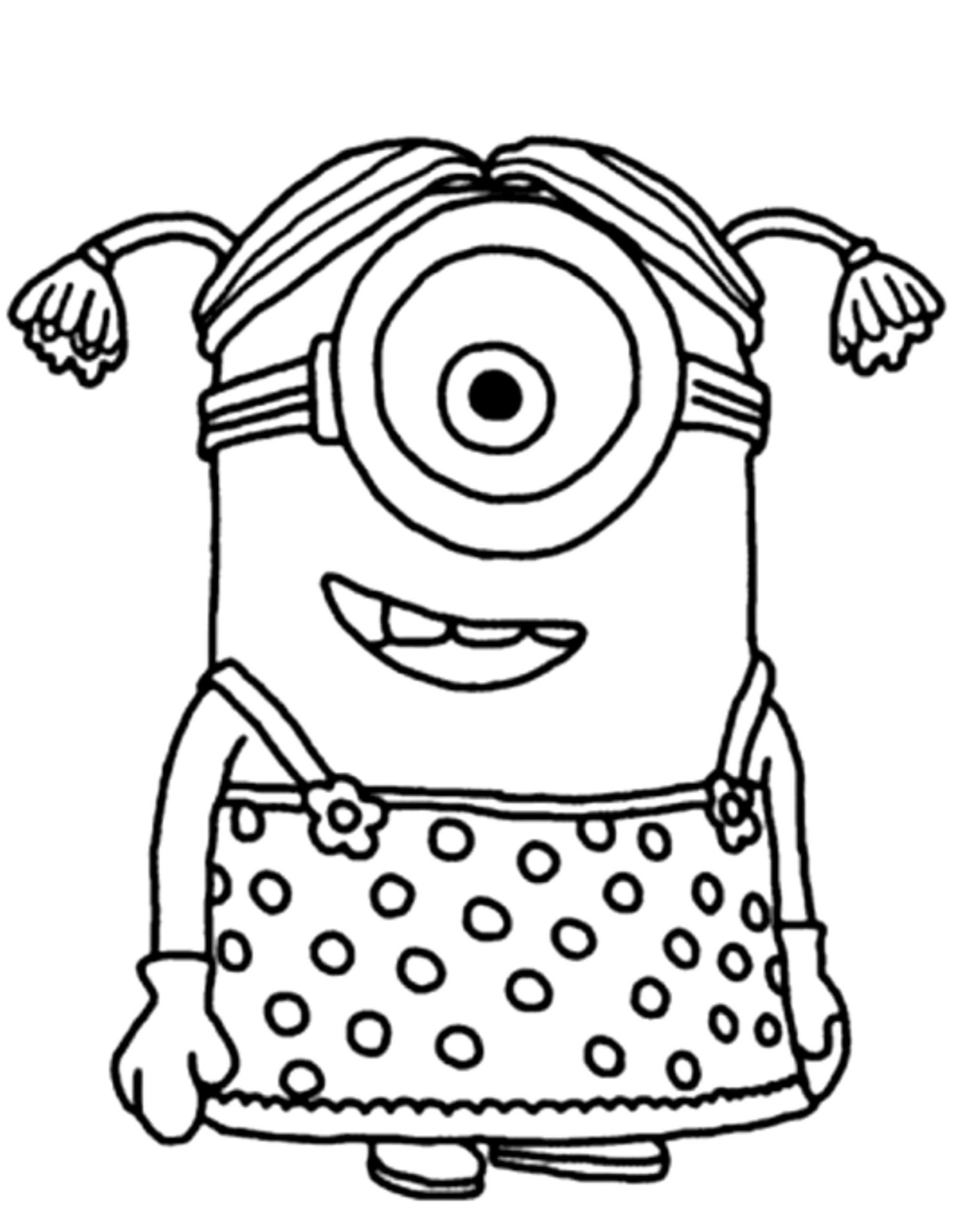 Minions Coloring Pages Printable - Printable Kids Colouring Pages