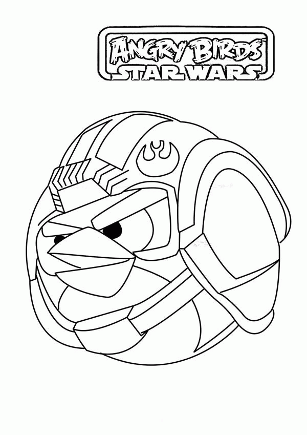 Angry Birds Star Wars the Stormtrooper Coloring Pages | Batch Coloring