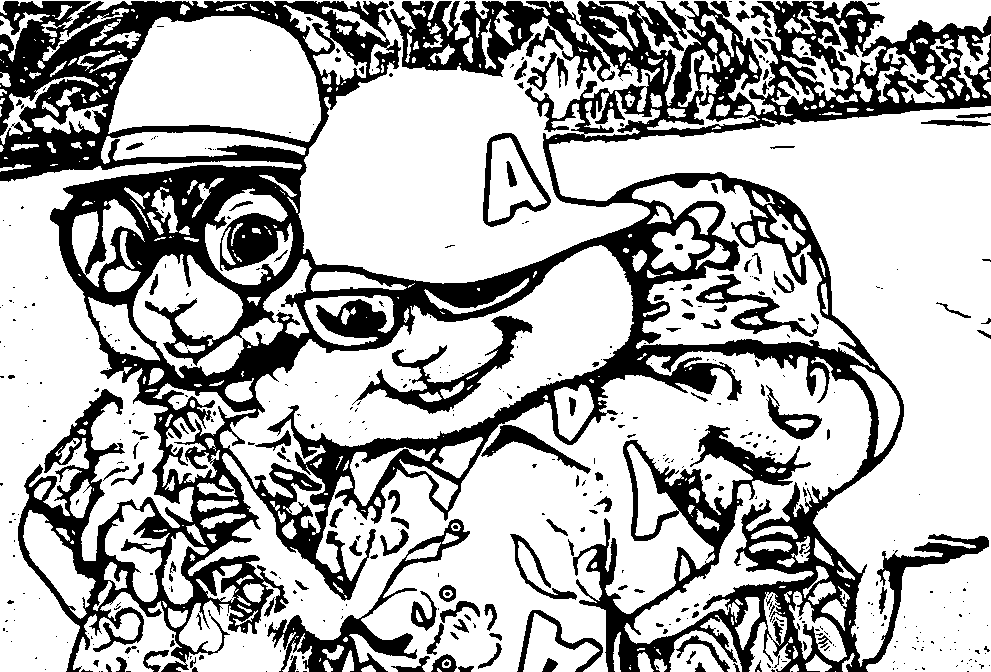 SVOD DI Alvin And The Chipmunks Chipwrecked Coloring Page ...