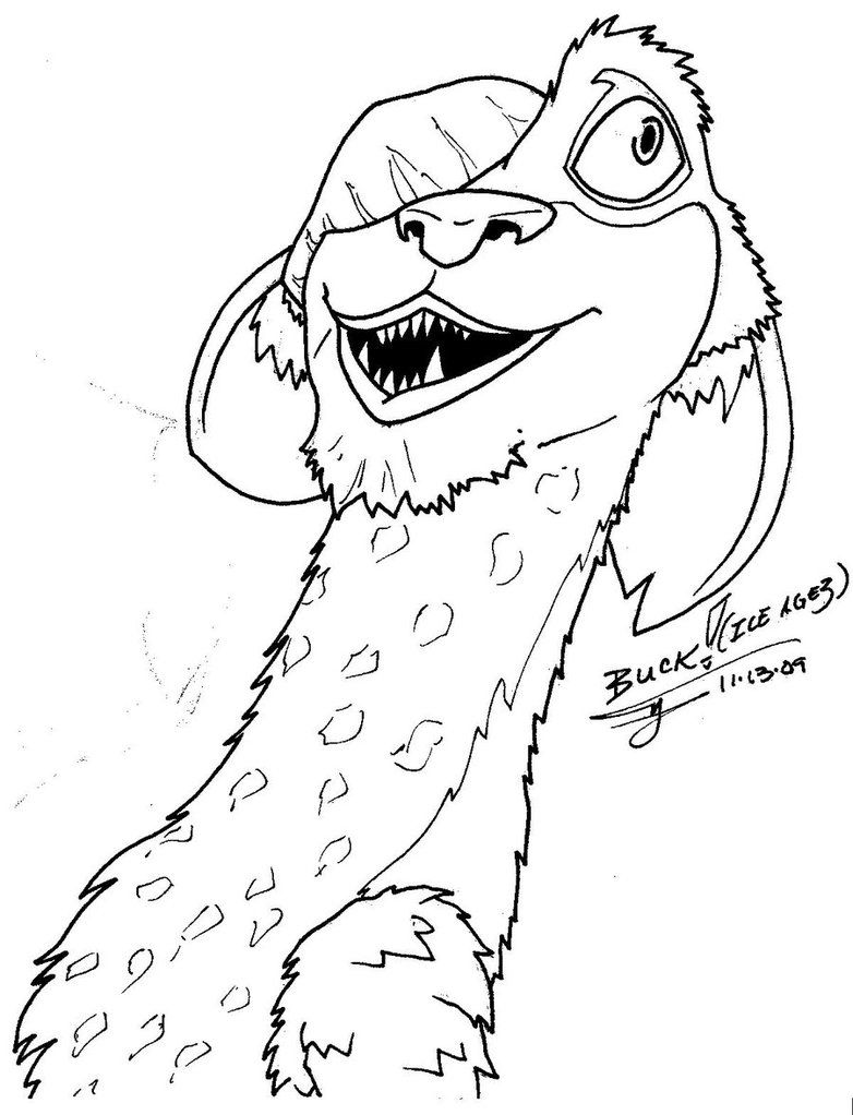 ice age 3 printable coloring pages - photo #37