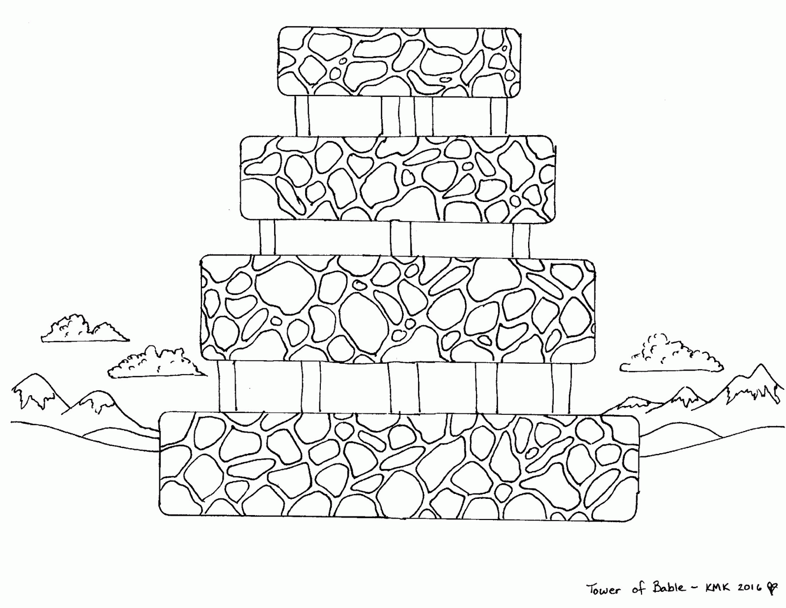 Tower Of Babel Coloring Pages Free Coloring Home