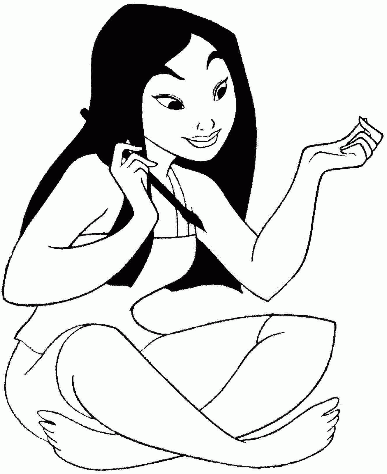 Mulan Free Coloring Pages Coloring Home