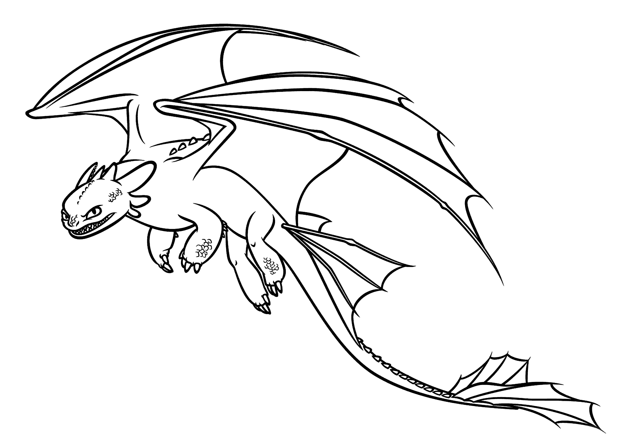 Baby Dragon Flying Coloring Page - Coloring Home