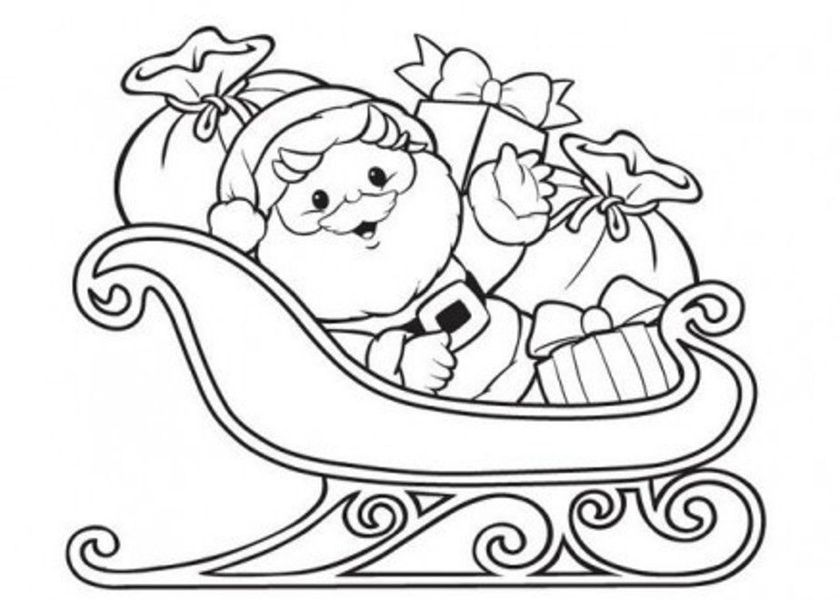 Santa Coloring Pages Free | Christmas Coloring pages of ...