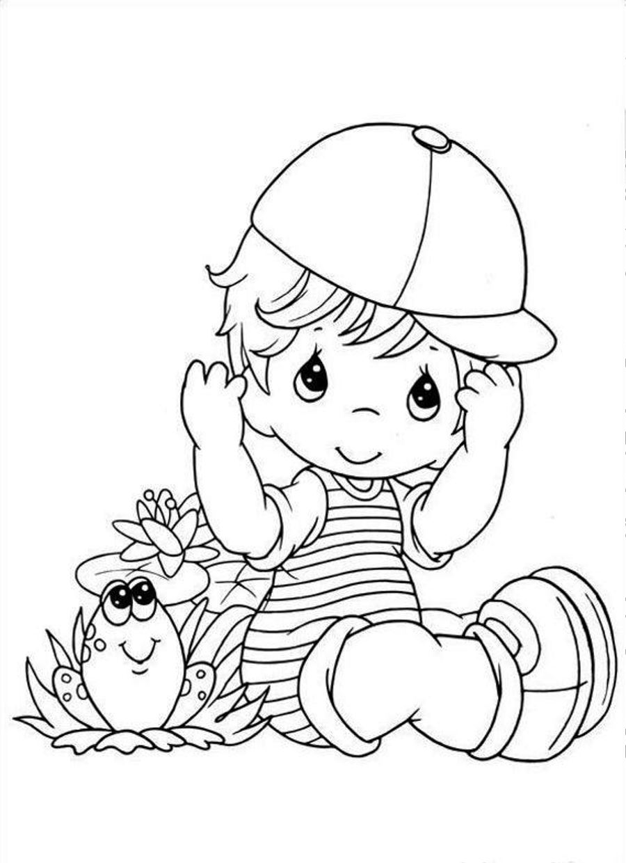 baby boy coloring page | Only Coloring Pages