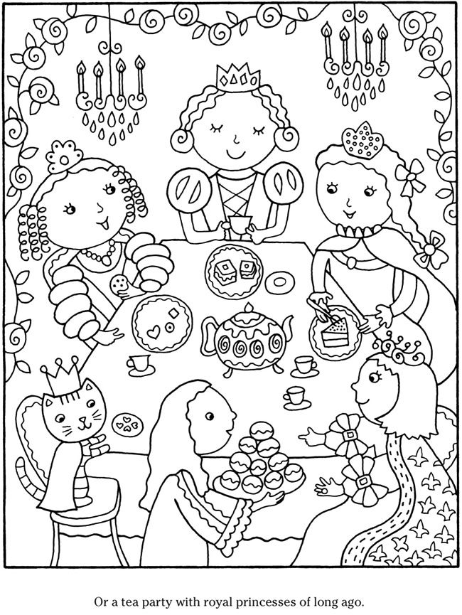 Welcome to Dover Publications | Tea party crafts, Girls tea party, Kids tea  party