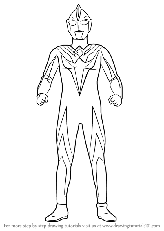 Ultraman Ginga Victory Sketch Coloring Page - jeffersonclan