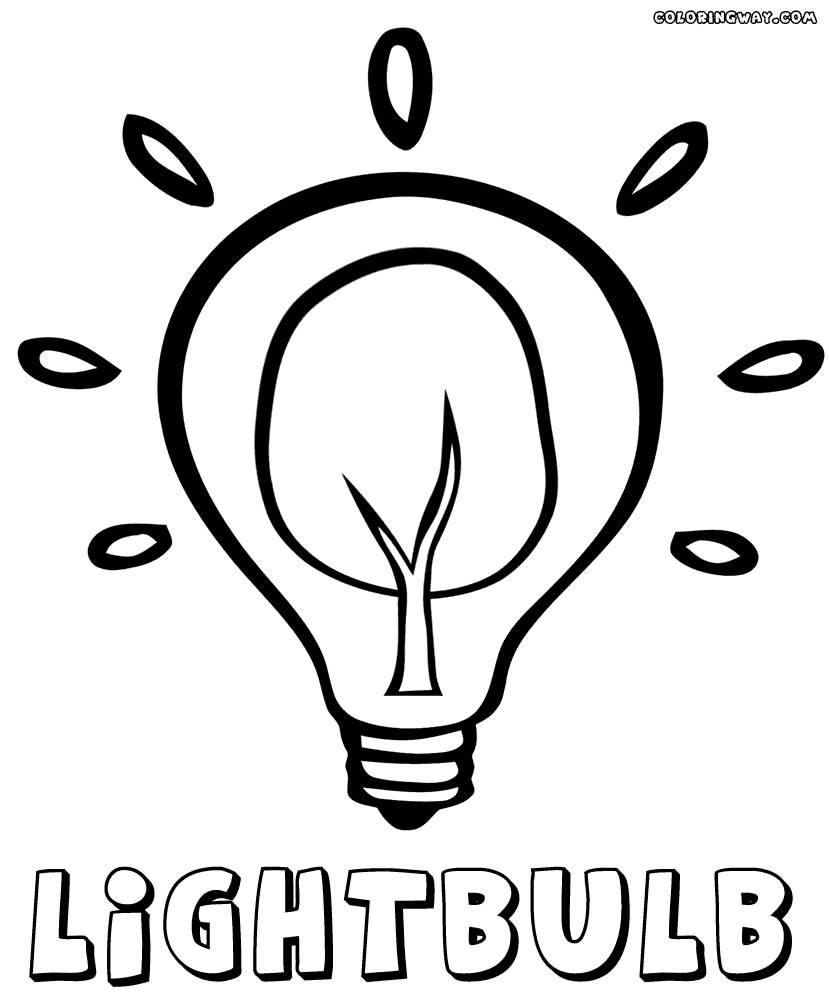 Light bulb coloring pages | Coloring pages to download and print