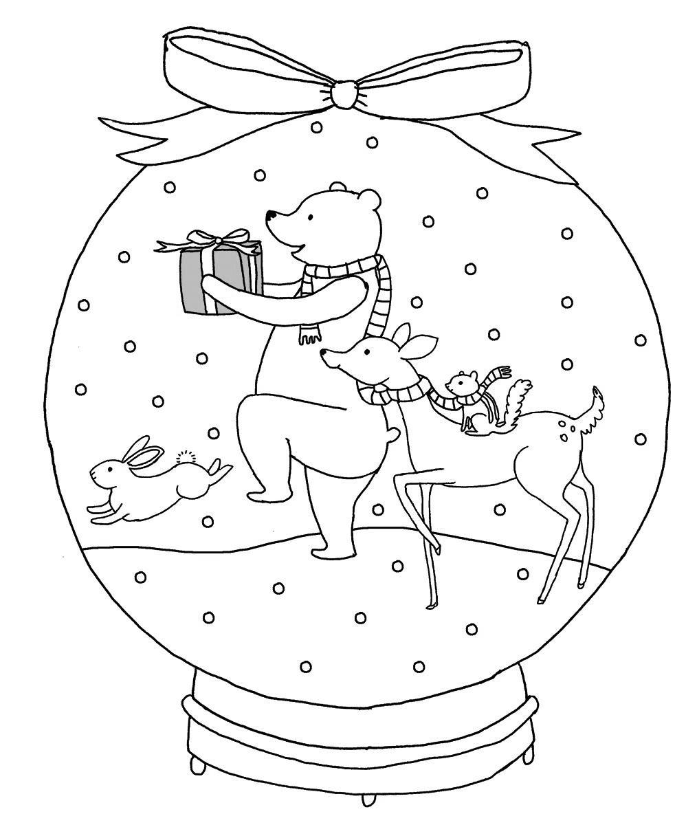 Snowglobe Coloring Pages - Best Coloring Pages For Kids