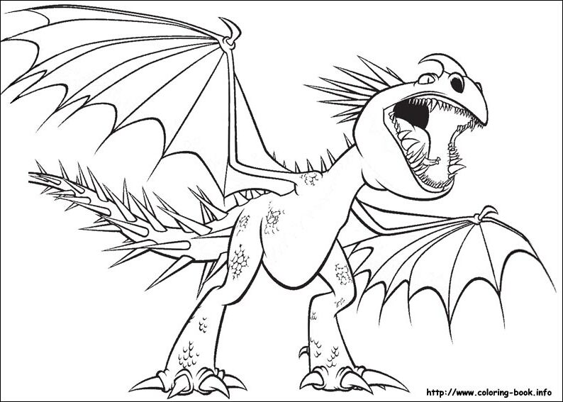 How to train your dragon coloring pages on Coloring-Book.info