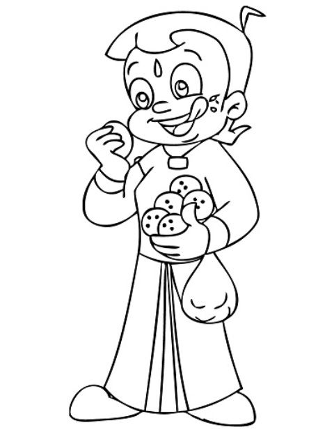 Kids Page: Chota Bheem Coloring Pages for Kids