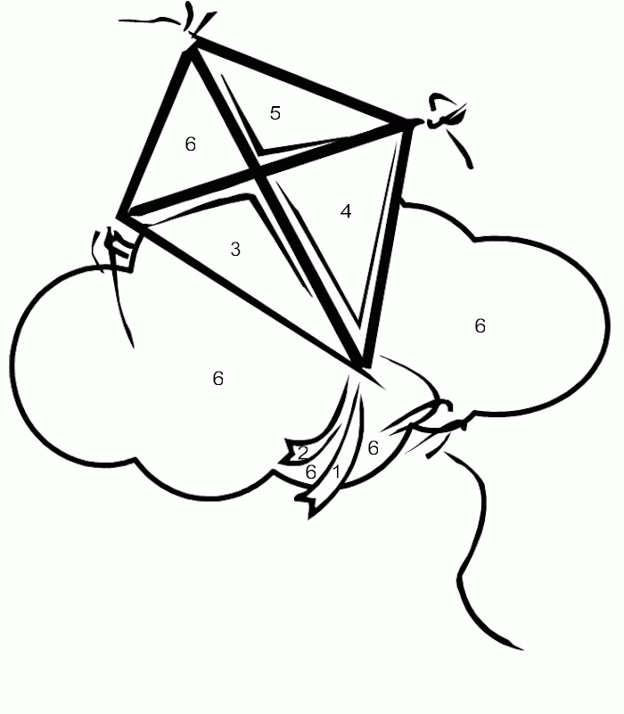 Kite Coloring Page Coloring Pages Pictures Imagixs