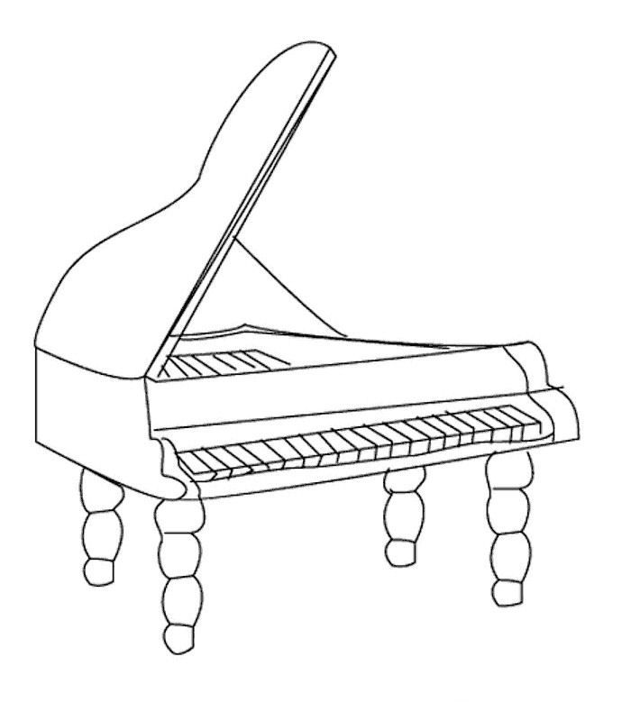 Kids Under 7: Musical-instruments Coloring Pages