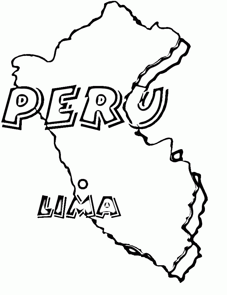 Peru Coloring Page