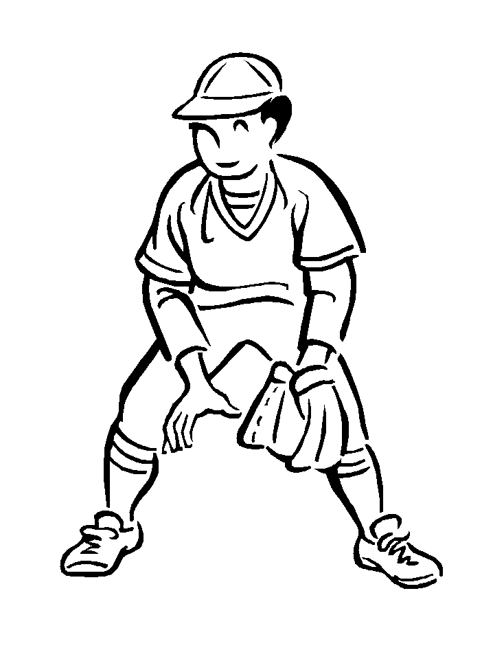 Baseball Player Coloring Pages