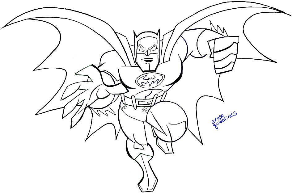 How to Draw Batman from DC Comics with Easy Step by Step Drawing 