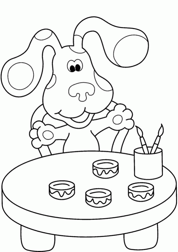 Free blues clues coloring pages | Wallpele.com
