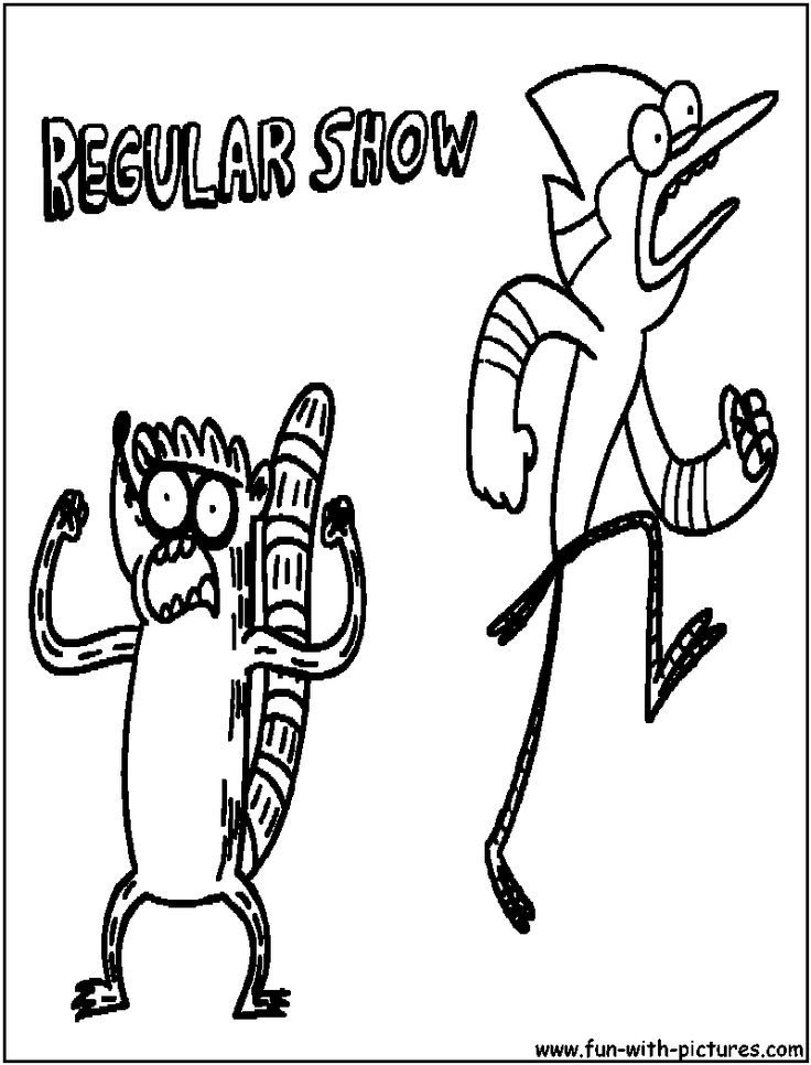 Regular Show Coloring Page | Cartoon Network Coloring Pages | Pintere…