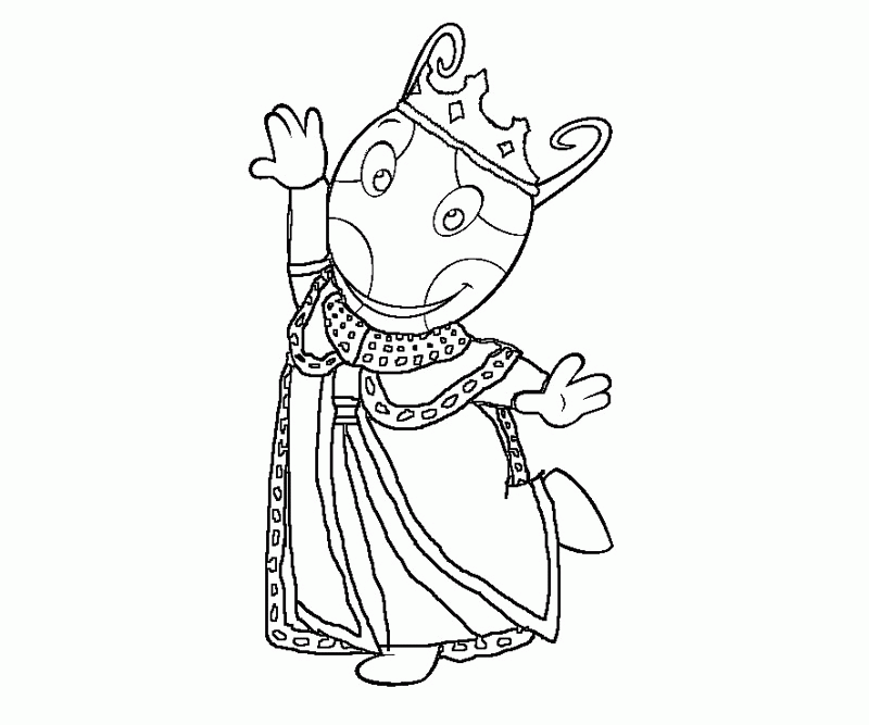 Tyrone Is Great Surfer In The Backyardigans Coloring Page