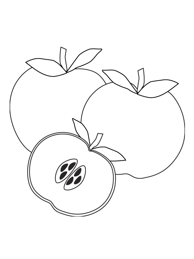 Apples coloring pages | Best Coloring Pages - Free coloring pages 
