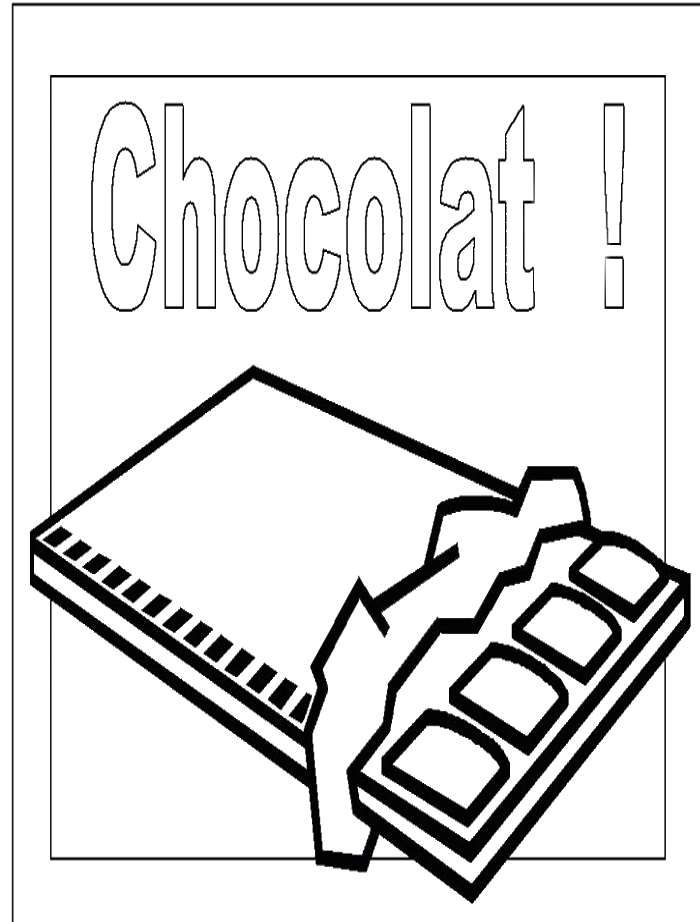 The Chocolate Sweet Coloring Pages Chocolate Coloring