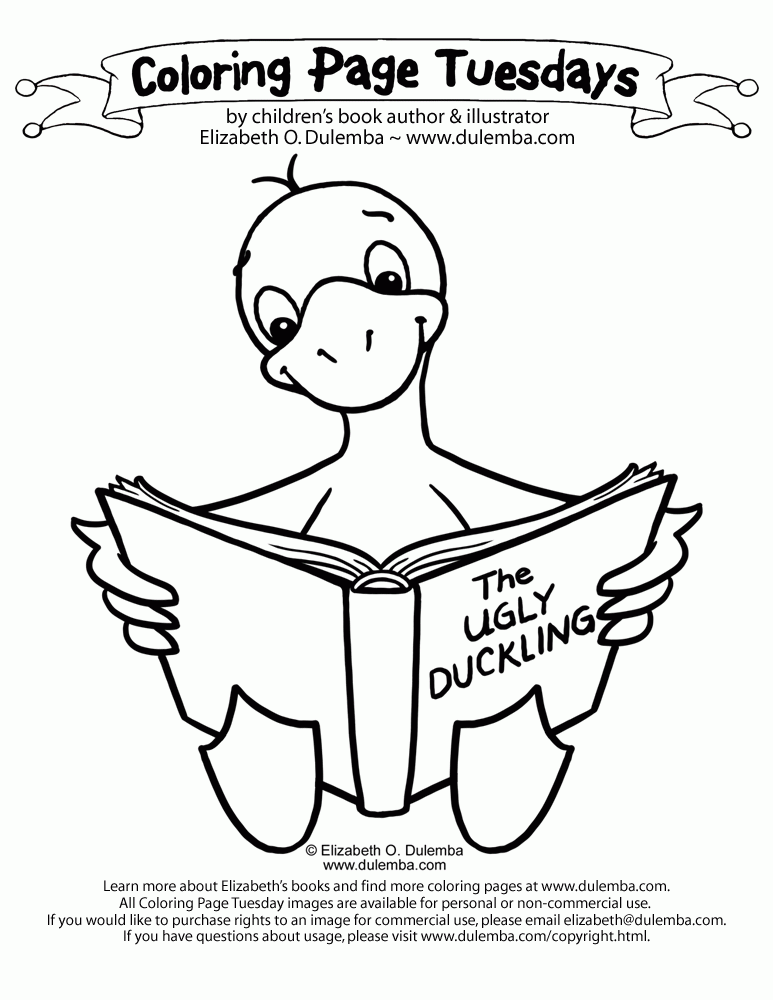 dulemba: Coloring Page Tuesday! - Duckie Reads