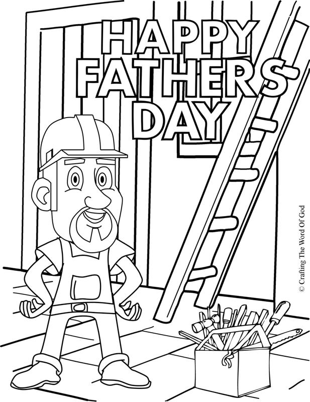 Happy Fathers Day 1- Coloring Page « Crafting The Word Of God