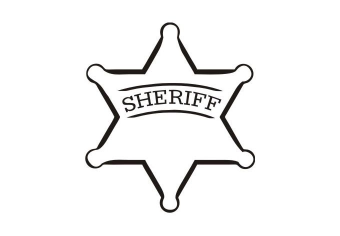 sheriff star coloring sheet to print and color