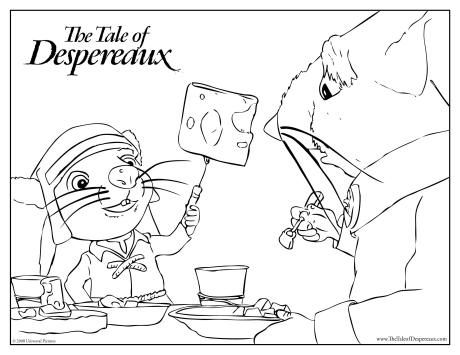 The tale of Despereaux coloring page