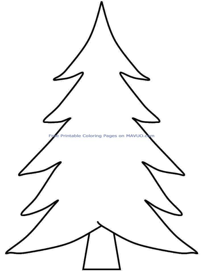 Coloring Sheets Christmas Tree Printable Free For Kindergarten 