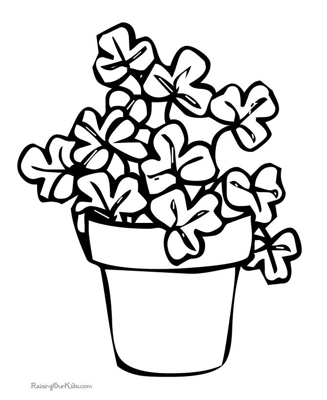 Printable Shamrock Coloring Pages - Coloring Home
