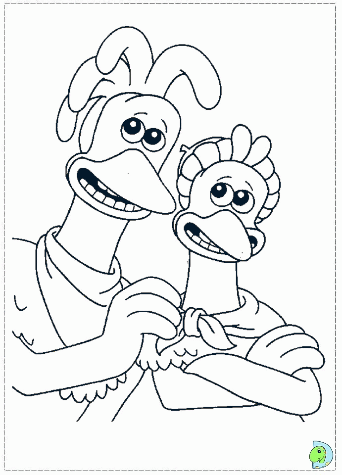 Chicken Run Coloring page