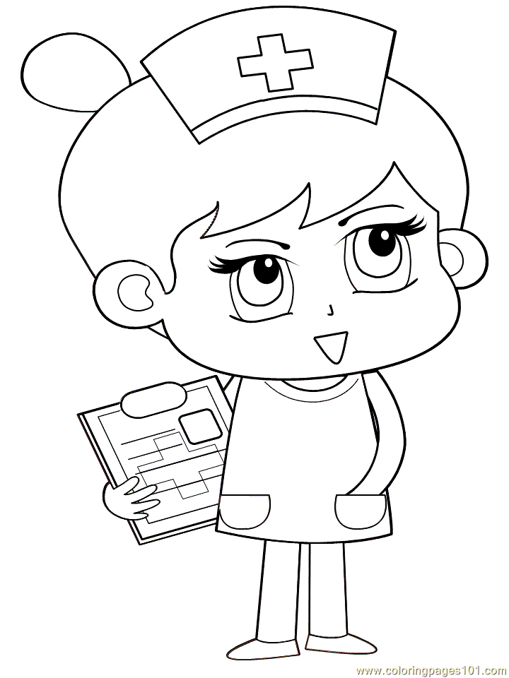 Nurse Coloring Pages For Kids Coloring Home