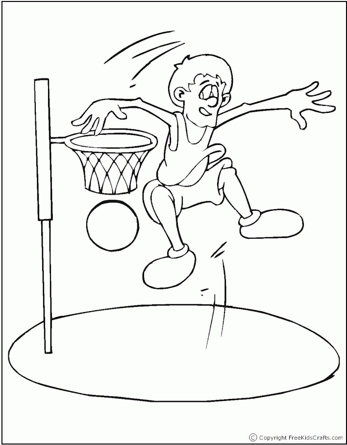 Printable Basketball Coloring Pages Home Player Players