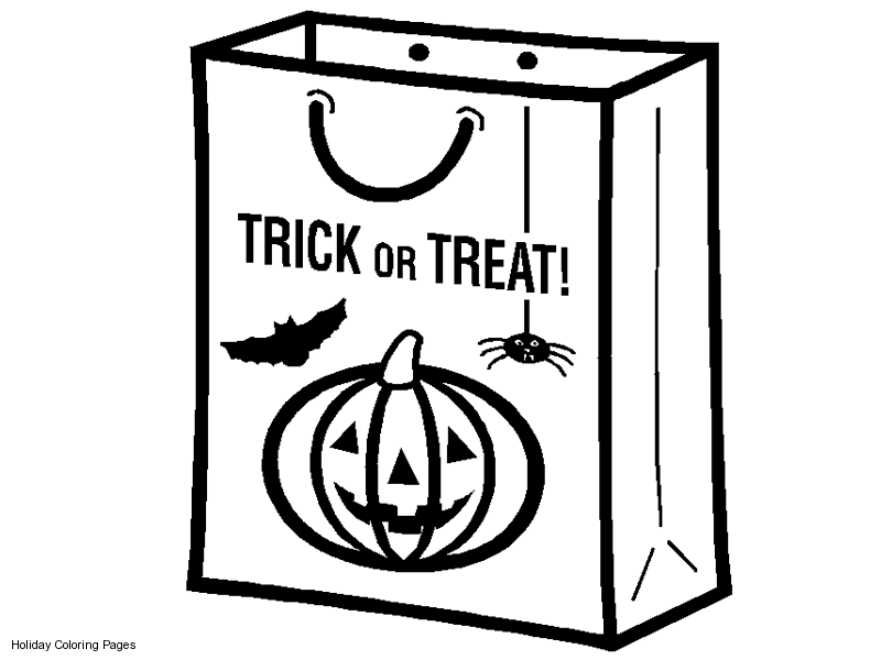 Trick Or Treat Coloring Pages - Coloring For KidsColoring For Kids
