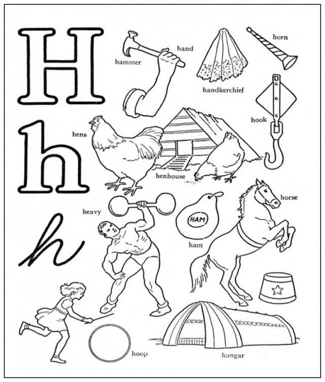 Letter H Coloring Pages Coloring Home
